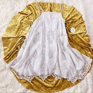 NWT Tularosa White Boho Cotton Dress